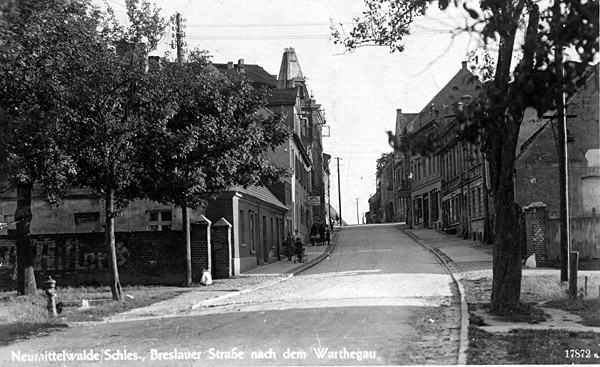 Międzybórz - ul. Wrocławska (Breslauer Strasse).